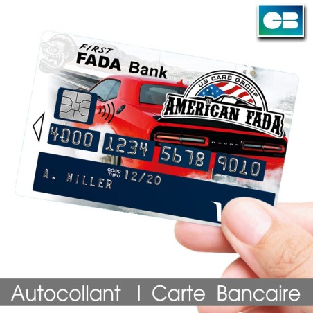 Stickers Carte Bancaire American Fada - First Bank Dodge