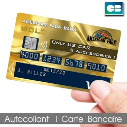 Stickers Carte Bancaire American Fada - Carte GOLD