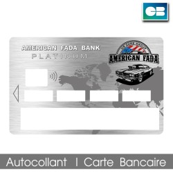 Stickers Carte Bancaire American Fada - Carte Platinum Fada Bank