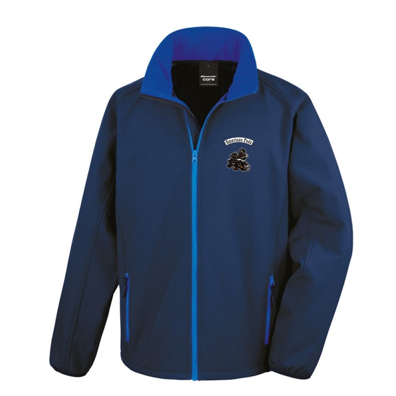 Blouson  Bleu / bleu royal Homme softshelle American Fada