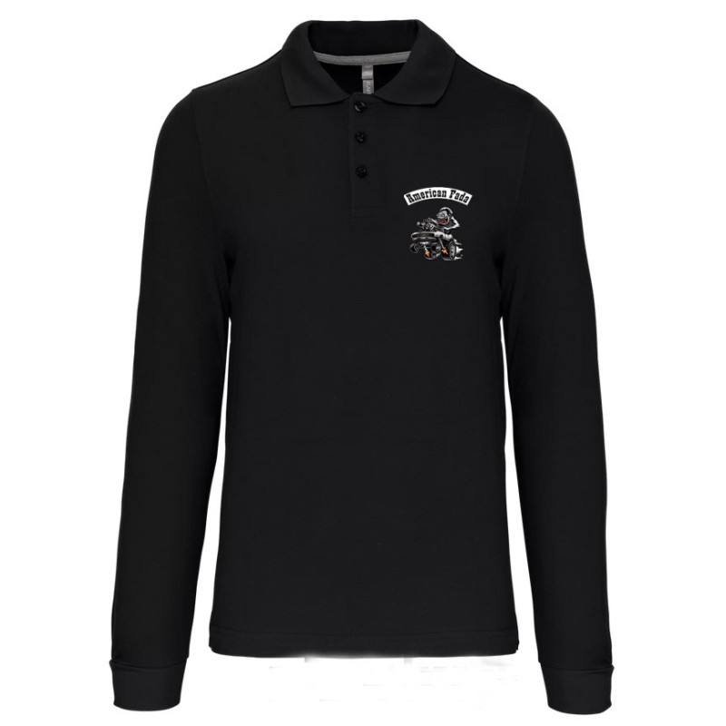 Polo Homme manches longues  American Fada