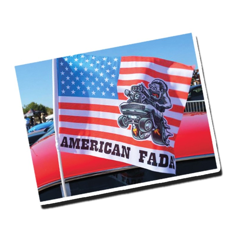 Drapeau pour voiture  AMERICAN FADA